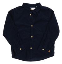 Tmavomodrá menšestrová košeľa Zara