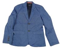 Tmavomodré melírované slávnostné sako C&A