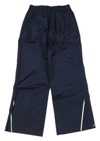 Tmavomodré šušťákové nepromokavé funkčné nohavice Crivit