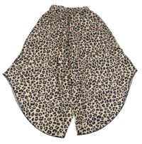 Hnedé asymetrické ľahké nohavice