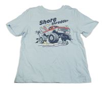 Svetlomodré tričko s autom