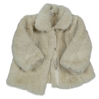 Béžová kožušinová podšitá bunda H&M