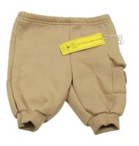 Nové - Hnědé tepláky s kapsou s medvědem Shein