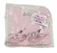 Nové - Ružové tričko s baletkami