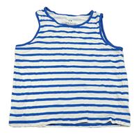 Bielo-modré pruhované tielko H&M