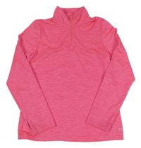 Neonově růžová melírovaná sportovní mikina M&S