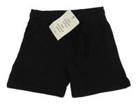 Nové - Černé teplákové kraťasy H&M
