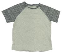 Sivé melírované tričko Next