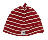 Červeno-biela pruhovaná čapica