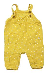 Žlté bodkovaná é mušelínové na traké nohavice Topomini