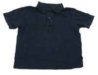 Tmavomodré polo tričko M&S