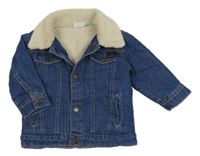 Modrá zateplená riflová bunda F&F