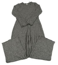 Tmavosivý úpletový nohavicový overal George