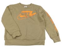 Béžová mikina s logem Nike
