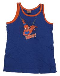 Tmavomodré tielko so Spidermanem