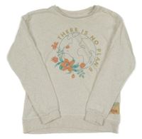 Smotanová melírovaná mikina s planetou Primark