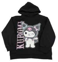 Černá mikina s Kuromi a kapucí C&A
