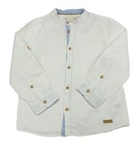 Biela rebrovaná košeľa H&M