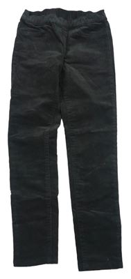 Antracitové menšestrové elastické nohavice H&M