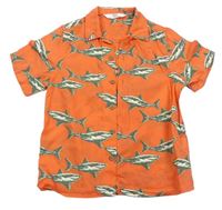 Korálová košeľa so žralokmi MS
