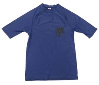 Tmavomodré UV tričko s potlačou M&S