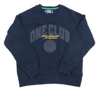 Tmavomodrá mikina s nápismi Jack & Jones