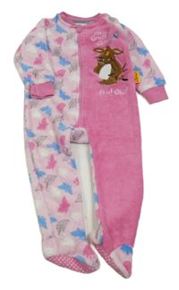 Ružový plyšový overal s listy - The Gruffalo Tu