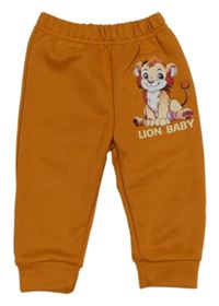 Oranžové tepláky s lvíčkem 