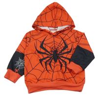 Červeno-čierna mikina s kapucí - Spiderman