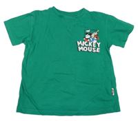 Zelené tričko s Mickeym a kamarády Primark
