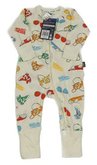 Nové - Smetanový overal s obrázky - Zpátky do minulosti  