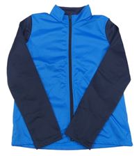 Modro-tmavomodrá prepínaci športová mikina Decathlon