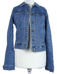 Dámská modrá riflová crop bunda Vero Moda 