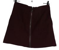 Dámska vínová prepínaci sukňa