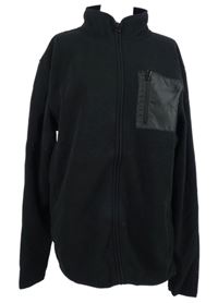 Pánská černá fleecová propínací mikina Primark 