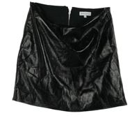 Dámska čierna koženková sukňa Warehouse