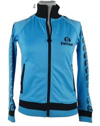 Dámská světlemodrá sportovní propínací mikina s nápisem 