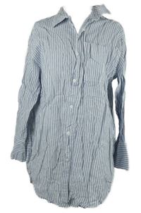 Dámska modro-biela prúžkovaná blúzková á tunika H&M