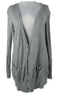 Dámsky sivý prepínaci dlhý prepínaci sveter George