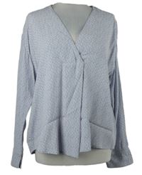 Dámská šedá vzorovaná halenka 