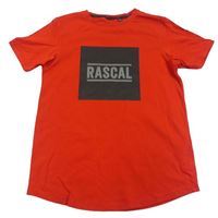 Červeno-čierne tričko s logom Rascals