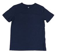 Tmavomodré tričko H&M
