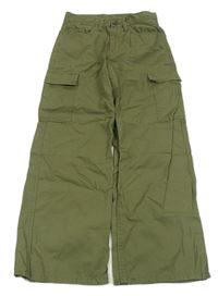 Khaki plátěné cargo kalhoty Y.F.K.