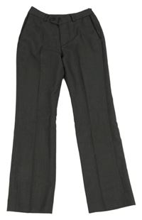 Šedo-černé slavnostní kalhoty