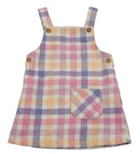 Farebné kockované šaty s vreckom Nutmeg