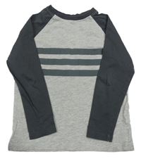 Světlešedo-šedé triko s proužky George