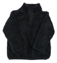 Černá chlupatá funkční mikina Mountain Warehouse