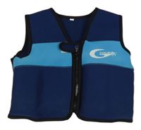 Tmavomodro-světlemodrá plavecká vesta
