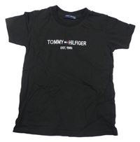 Černé tričko s logem Tommy Hilfiger