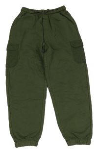 Khaki cargo cuff tepláky Leigh trucker 